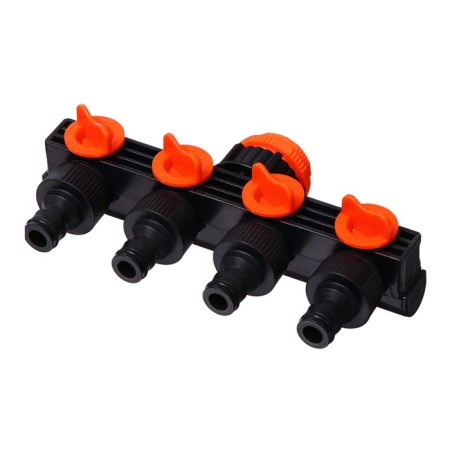 Distributor 4-channel, internal thread 1 ", quick-sitting connection, plastic, Greengo-1