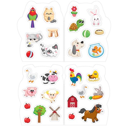 Coloring with stickers set of "kitten and friends", 8 pcs. 12 p.-5
