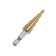 Drill step tundra, HSS, tin, hexagonal shank, 4 - 12 mm