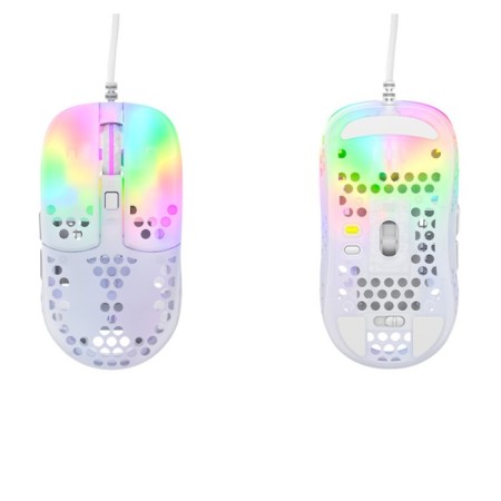 Mouse XTRFY MZ1 - ZY’S Rail, game, wired, RGB backlight, 16000 dpi, USB, white-4