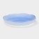 Black dining plate "Lotus", d = 19.5 cm, blue color