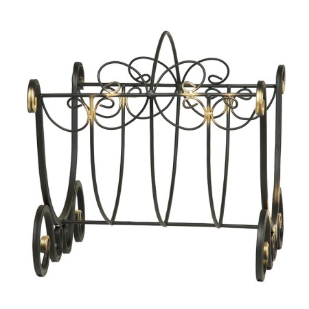 Drovnya "openwork" forged, black color, 60x60x55 cm-3