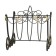 Drovnya "openwork" forged, black color, 60x60x55 cm