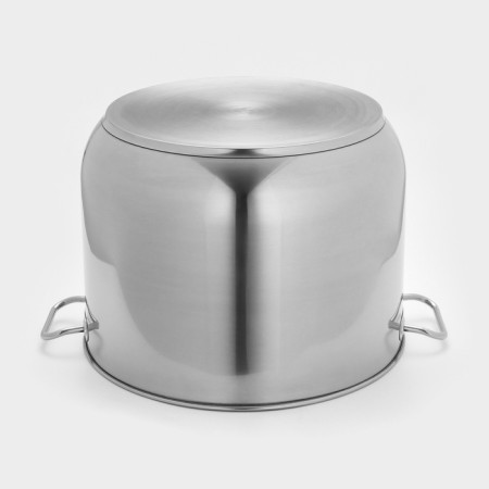 The pan is whole, 50 l, d = 45 cm, the capsule bottom, with a heat distribution layer, a metal cover-4