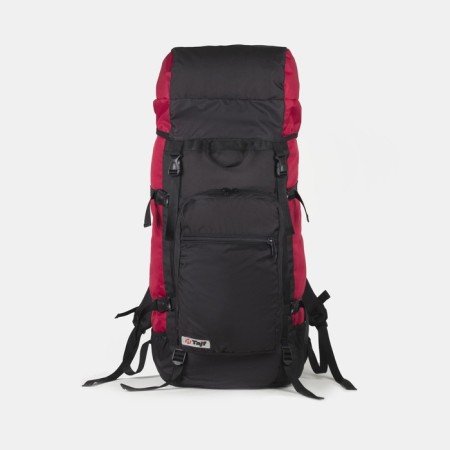 Tourist backpack, TAIF, 70 l, cord department, outer pocket, 2 side pockets, black color-2