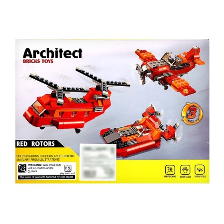 Design "Fire Helicopter", 3 assembly options, 145 parts-2