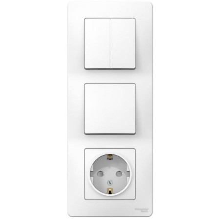 Block, SP, Blanca Sche Blnbs101201201, Roset, 1 key, 16a, white color