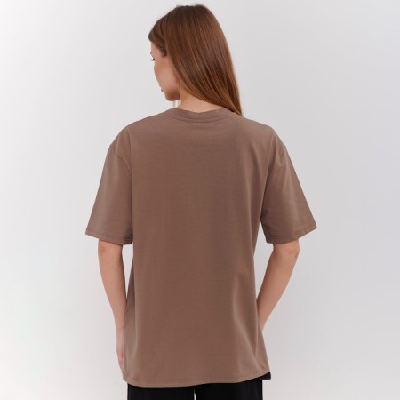 T-shirt female, light brown, size One size (42-46)-2