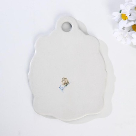 Camping board "Rules of this house", Gzhel, Porcelain, 21x15 cm-1