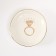 Souvenir Ceramics stand for the ring "Ring with Diamond" 10.5x10x1.6 cm
