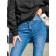 Women's pants is ISEE, size 46-48, blue color