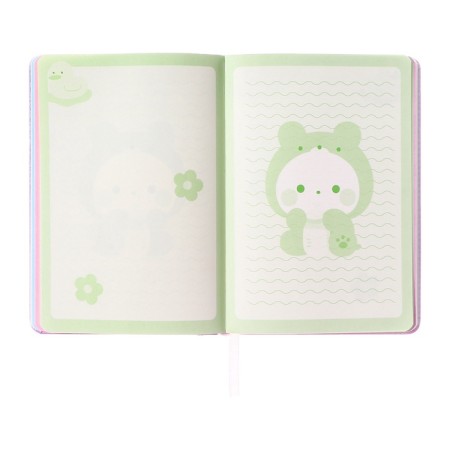 Note book B6, Devente Kitty, 192 sheets, hard cover, artificial leather with foam rubber, 70g/m2, mix-9