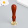 Printing for wax with a wooden handle "Dolphin and coral" 9x2.5x2.5 cm