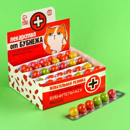 Showbox chewing gum "Medicine for the bubnge" in Blista, 240 g.-1