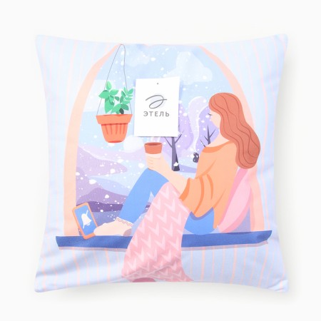 Case on the pillow Ethel "Winter Dreams" 40x40cm, 100% of the p/e-5