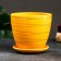 Flower pot "Magnolia" yellow, 1.4 liters