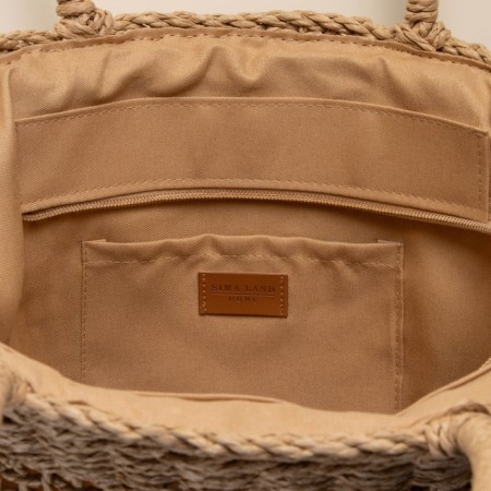 Women's bag SL Home, manual weaving, cotton, pens length 18.5 cm, 40 × 27 cm-3