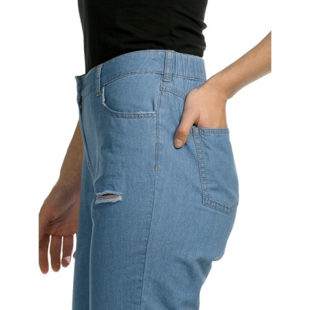 Female trousers, size XS, blue color-2