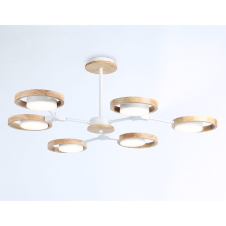 LED LED suspended Ambrella Light, Linetech, FL51615, 6XLED, 42 W, 3150LUM, 3000-6400K, white, light tree color-3