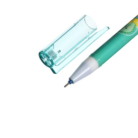 Gel handle with erased ink, blue rod, 0.38 mm, Dino case, mix-3