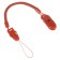 Nipple - orthodontic dummy, silicone, +6 months, with a holder, cherry color