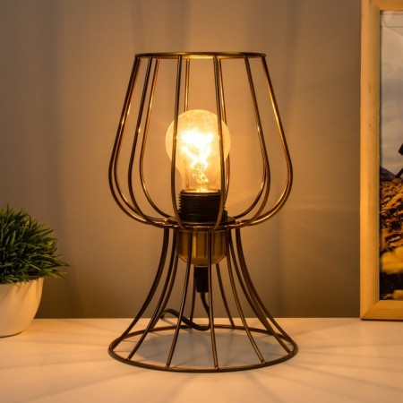 Freight's table lamp E27 40W gold 16x16x23cm Risalux-1