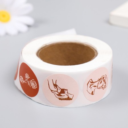 Stick Paper "Art" d = 2.5 cm 500 pcs in a roll 3x6.5x6.5 cm-2
