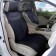 Press on the universal seat Voin Cover Plain, eco -leather, set 1pcs, foams 7mm, black 77718