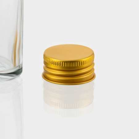 Glass bottle for sauces and oils with a metal cover, 100 ml, 6.5 × 3 × 12.5 cm-3