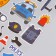 Plastic/Fireman Plastic sticker with sparkles mix 14x25 cm