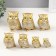Souvenir Polystone "Golden Filin" set 7 pcs h = 10.3; 9.5; 8.3; 7.6; 6.5; 5.5; 5 cm
