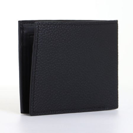 Male purse without fastening, black color-1
