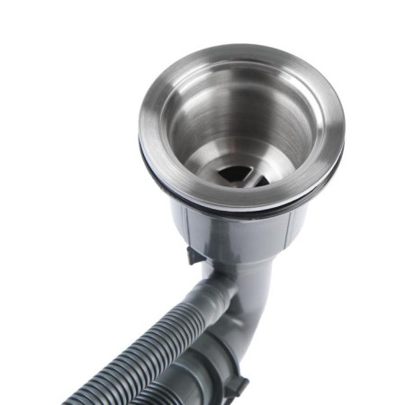 Kitchen sink Gerhans K34444, Sredal, 440 x 440 x 220 mm, thickness 1.0 mm, with siphone-6