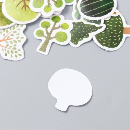 Stickers for creativity "Trees in the forest" set 46 pcs 4.4x4.4x1.1 cm-2