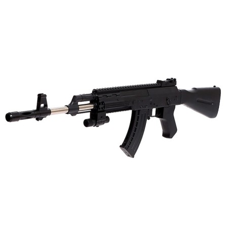 AK-47 machine gun, with a laser, black color