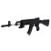 AK-47 machine gun, with a laser, black color
