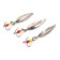 Vertical "Yaman" bug with a tee, size 25 mm, 1.5 g, color nickel