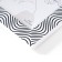 Photo frame plastic 10x15 cm "waves" white with black 18.3x13.5 cm