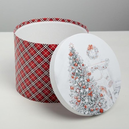 A set of gift boxes 5 in 1 “Scandinavian patterns”, 13 x 14–19.5 x 22 cm, New Year-7