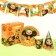 A set of paper utensils "Happy Birthday", for 6 people, Cheburashka