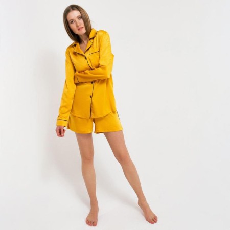 Female set (shirt, shorts) minku: Light touch color gold, size 50-5