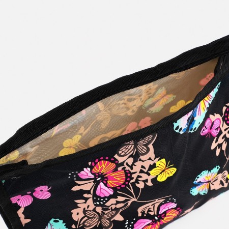 Cosmetic bag with lightning, black color-2