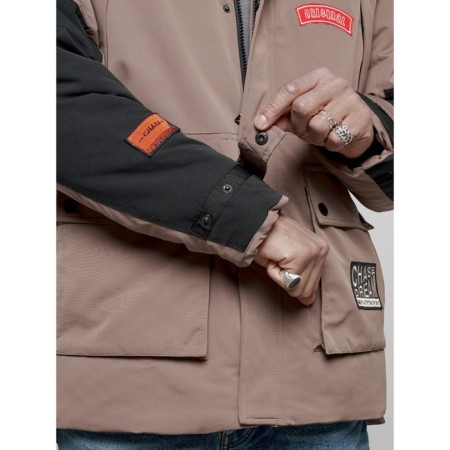 Winter jacket, size 50, brown color-15