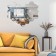 Interior stickers "honeycomb", mirror, wall decor, set 12 pcs, 16 x 18 cm