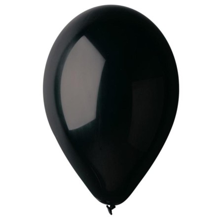 Latex ball 12 ", pastel, set 100 pcs., Black color-1