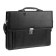 Business portfolio 380 x 290 x 90 mm, artificial leather, with the shoulder belt "Shushara" black 6s21