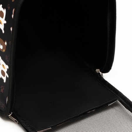 Bag - carrying for animals "Bear", black, size m, 40 x 21 x 27 cm-6