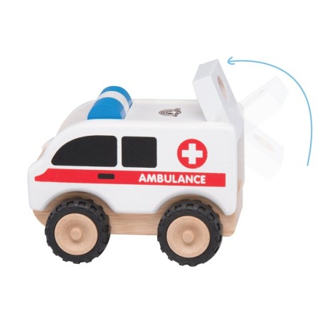 Wooden toy Miniworld "Ambulance"-1