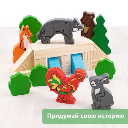 Designer "Tales. Zaykina hut ", 24 elements-3