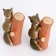 Miniature Puppet "Squirrel on a tree", set 2 pcs., Size 1 pc. - 2.5 × 5 × 2.5 cm